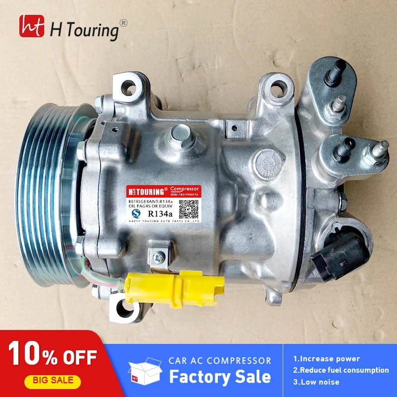 Компрессор SD7C16 A/C для Peugeot 407 607 CITROEN C5 C4 9663315480 9670022180 9656572680 9648138680 550806 6453RH 6453XA 6453RG|ac