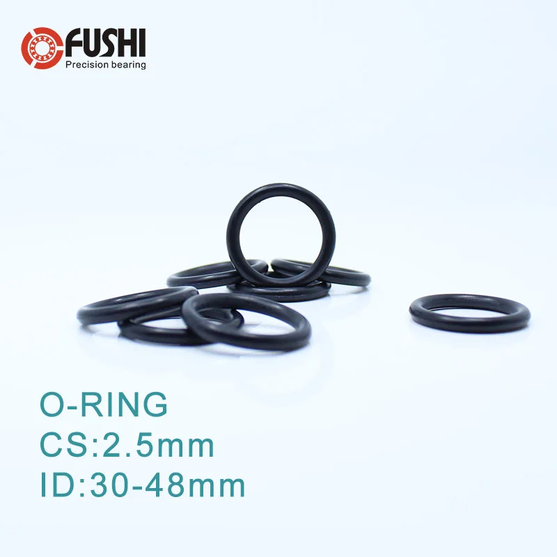 Уплотнительное кольцо CS2.5mm EPDM 30/32/33/34/35/36/37/38/39*2 5 мм 50 шт. уплотнительное резиновое