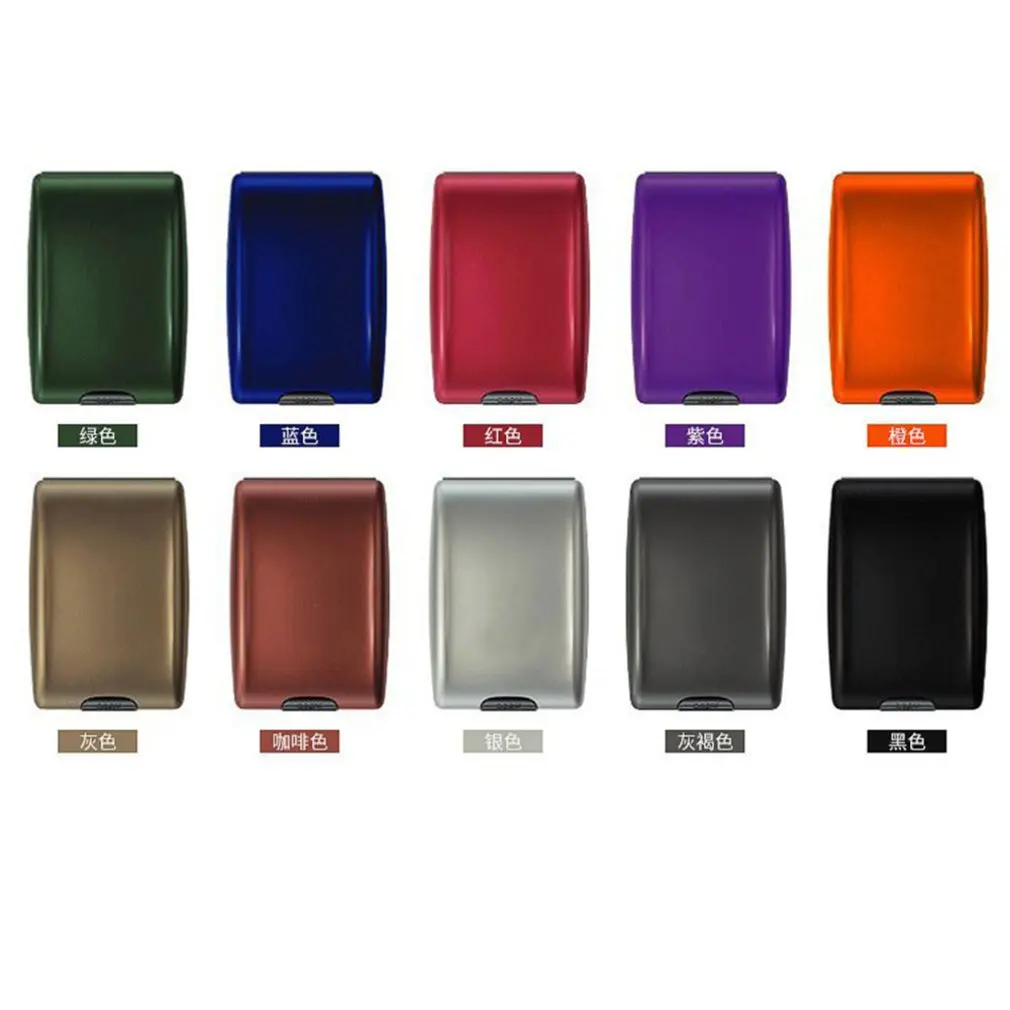

RFID Aluminum Alloy Wallet Multi-function Card Case Aluminum Bank Card Case Fashion Wallet Bank Card Business Card Case