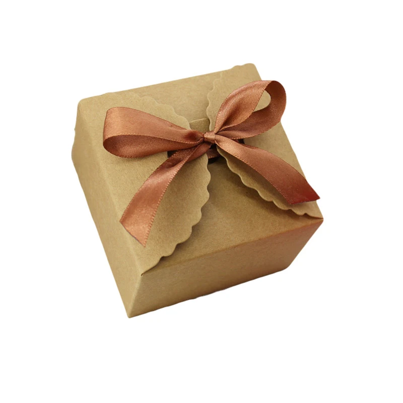 50 штук 9 см держатели для конфет подарочные коробки пустые крафт бумажные с