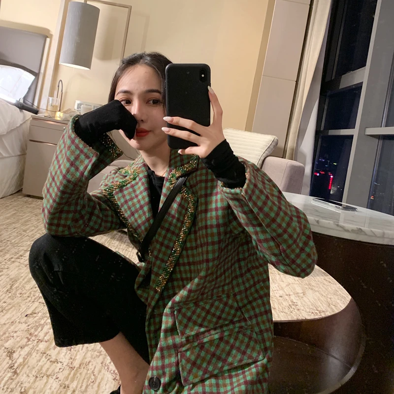 Зимнее модное женское Шерстяное Пальто для отдыха сохраняющее тепло утолщенное