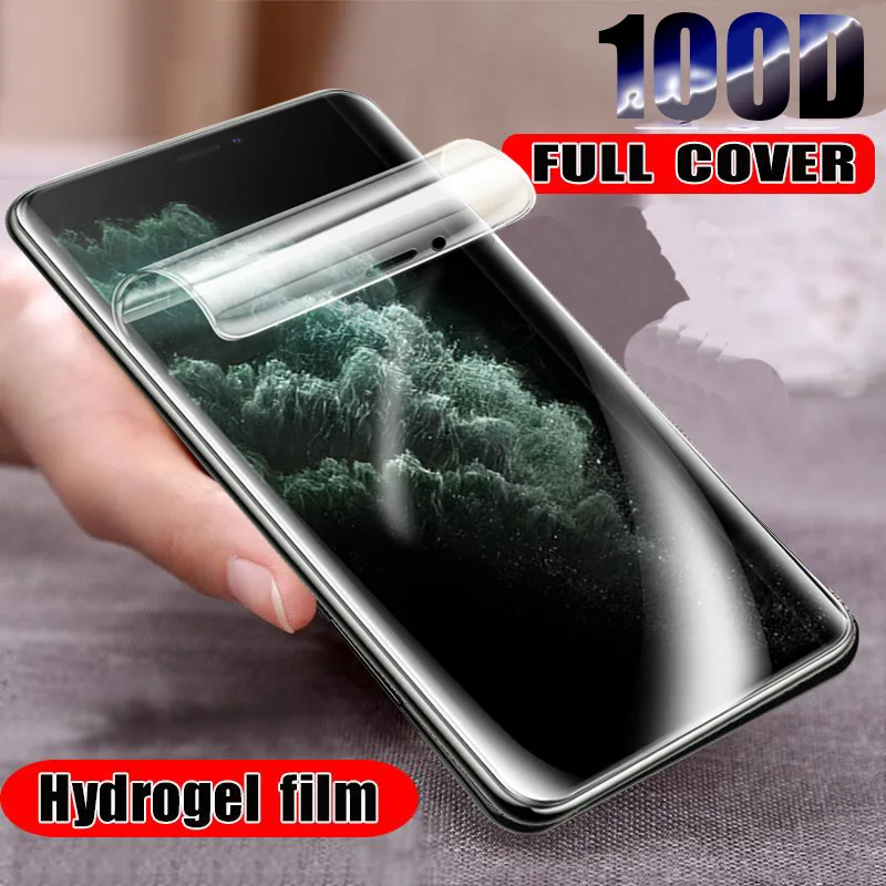 100D Защитная пленка для экрана IPhone 11 Pro 6 6S 8 7 Plus полностью силиконовая XS Max XR X