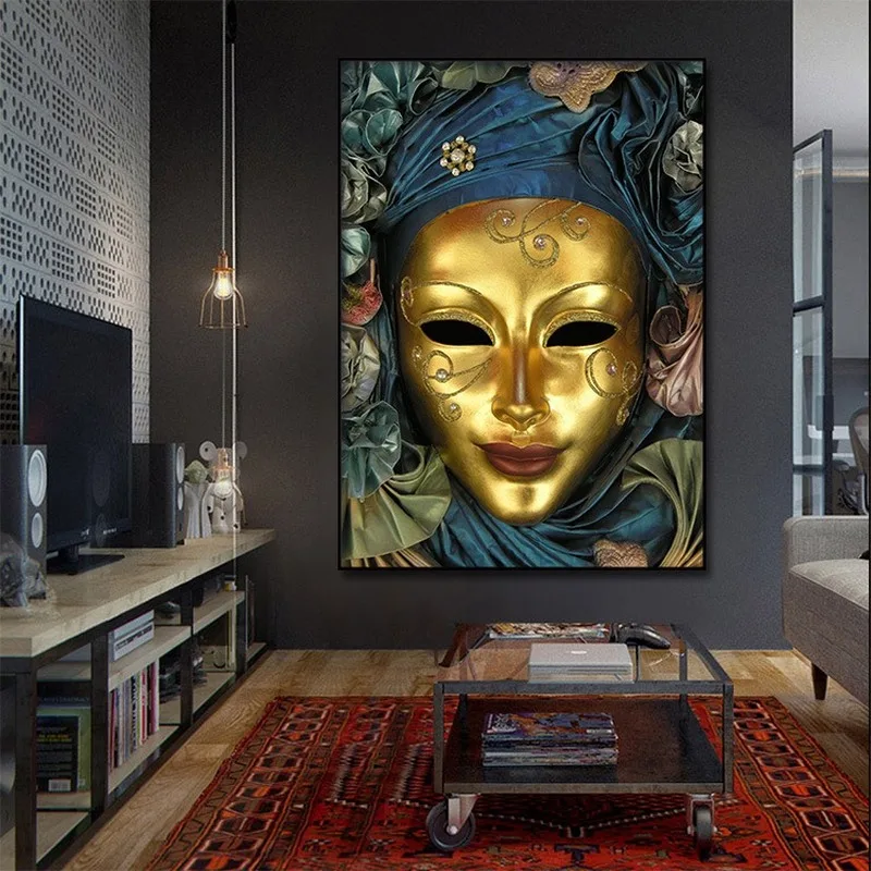 Холщовая картина Joy Luck Club Золотая маска художественные плакаты и принты