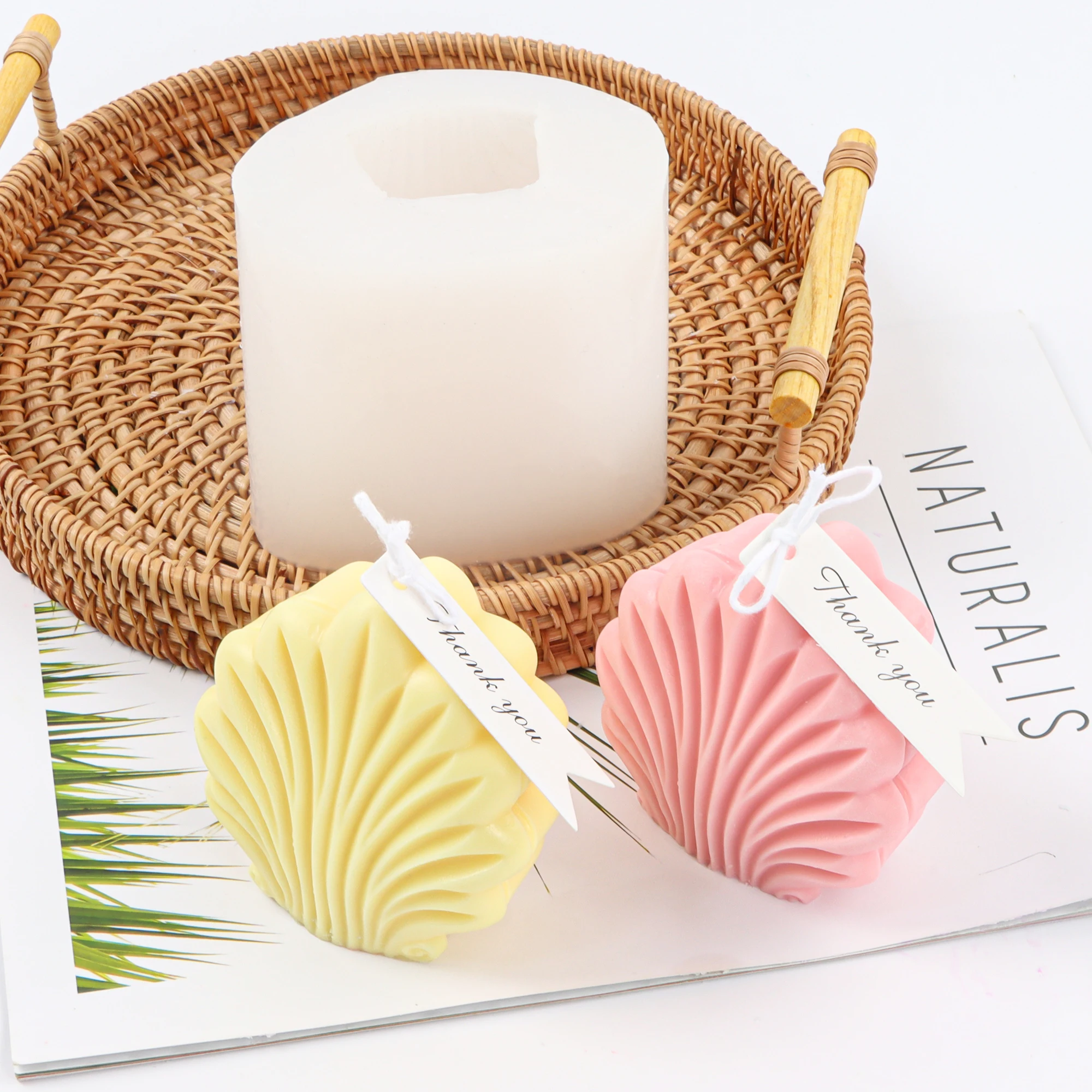 Силиконовая форма в форме свечи гриба Листьев ракушек | Дом и сад