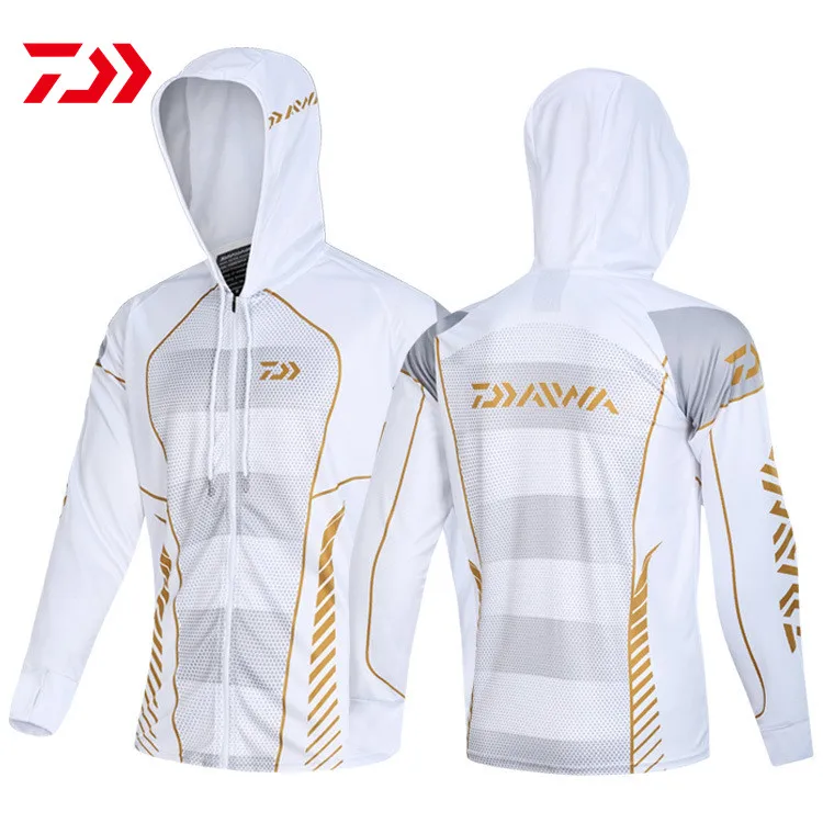 

2021 мужские толстовки Daiwa одежда для рыбалки с длинным рукавом дышащие рубашки для рыбалки анти УФ быстросохнущая одежда для велоспорта и пе...