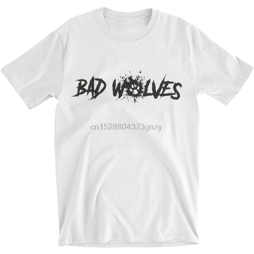 Bad Wolves Мужской логотип в виде лапы Slim Fit Футболка белая спортивная футболка |