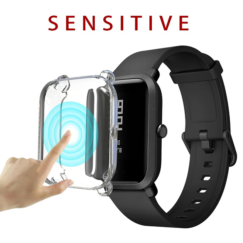 Чехол для смарт часов защита Huami Amazfit Bip чехол с защитной пленкой экрана