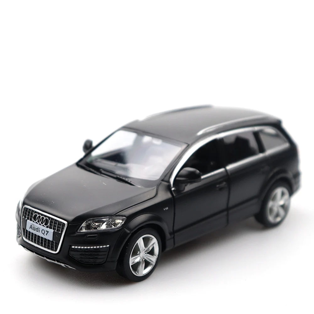 1:36 AUDI Q7 черный автомобиль высокого моделирования сплава литья под давлением модель автомобиля Вытяните назад коллекция для детей подарки Youwant игрушка
