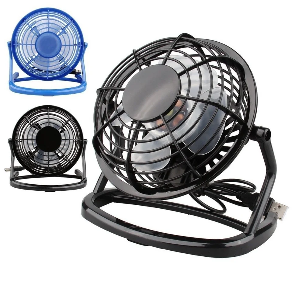 

Portable Small USB Desk Fan Mini Office Fans Super Mute 360° Adjustable Plug In Personal Fan For Home Student Dormitory Bed