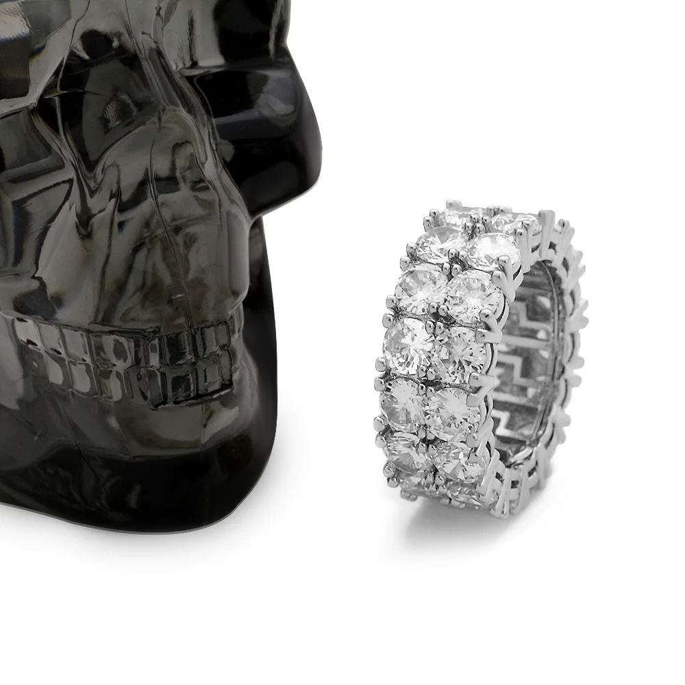 Роскошное кольцо в стиле хип хоп для мужчин и женщин Ювелирное Украшение панк рок
