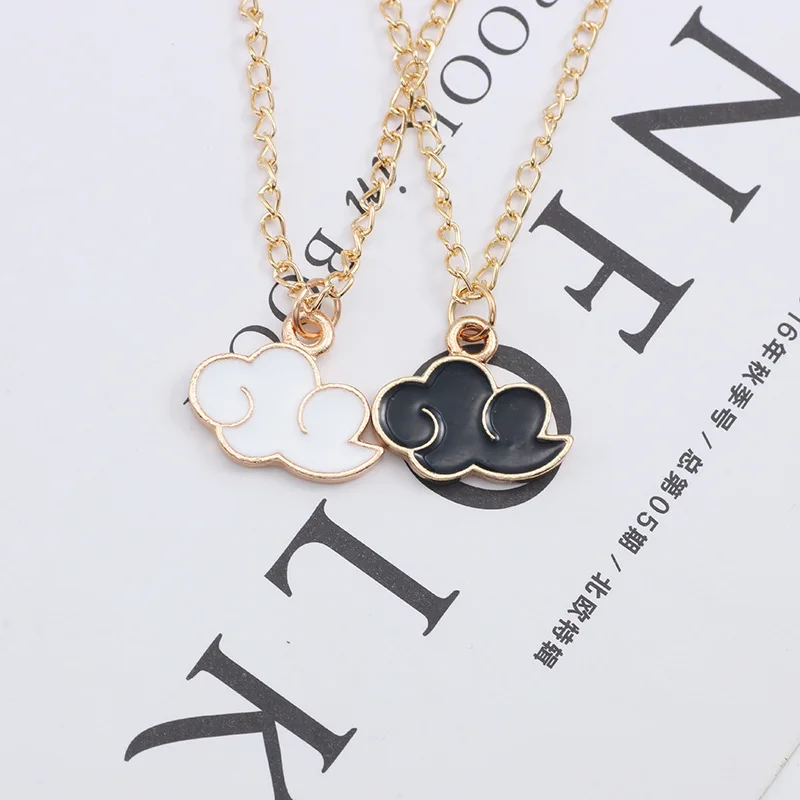 Red Cloud Pendant Necklace Pink Fashion Women Men Gift for Friend Golden Color Link Chain Neck Anime Jewelry Wholesale | Украшения и