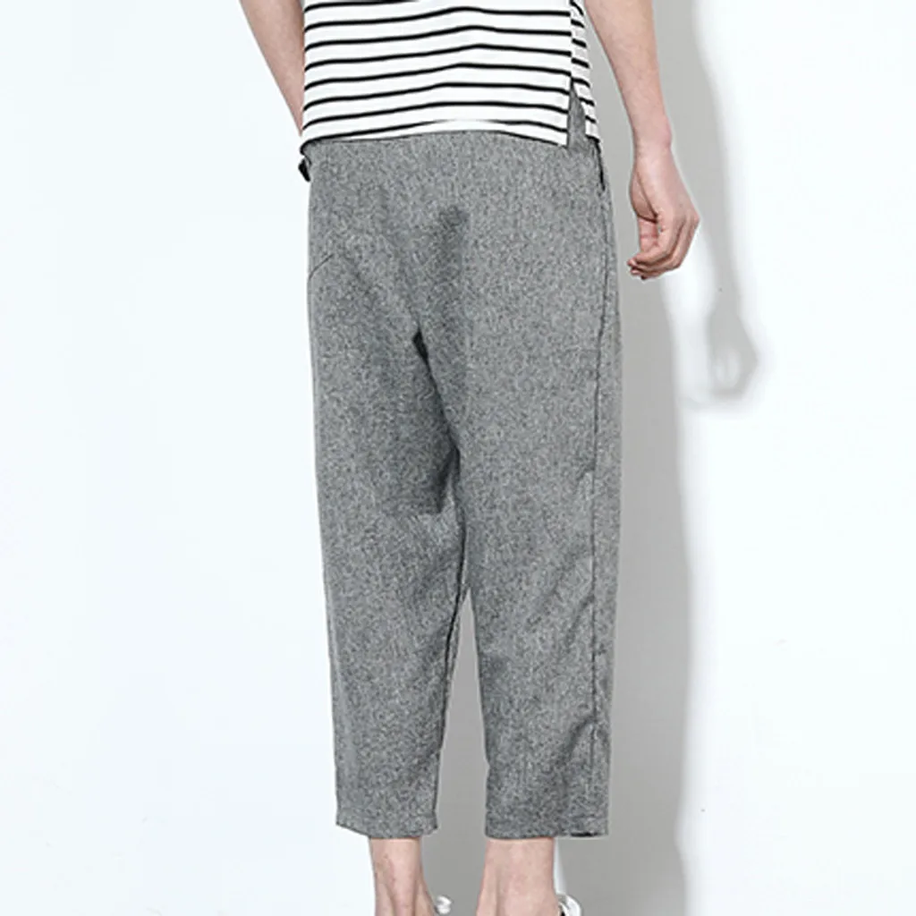 Мужские широкие брюки лето 2020 горячая распродажа мужские хлопковые льняные