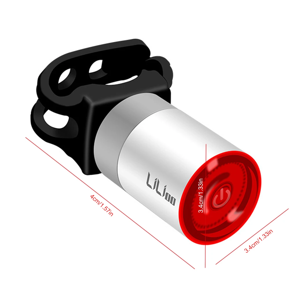 

Bike Bicycle light LED Taillight Smart Bike Tail Light Auto ON/OFF 60LM 3 Light Modes Rechargeable LED Light for Bikes