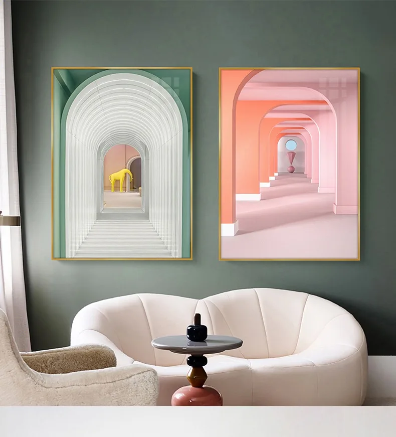 

Modern Abstract Oil Painting Print on Canvas Building Print Picture Canvas Painting Wall Art Picture Painting for Home Decor
