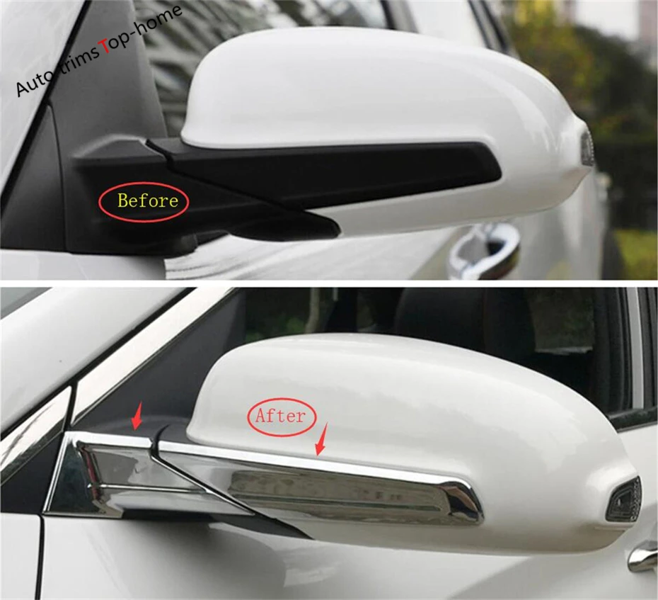 АБС пластик хром внешний задний спойлер комплект для Hyundai Kona 2018 2019 2020 Зеркало