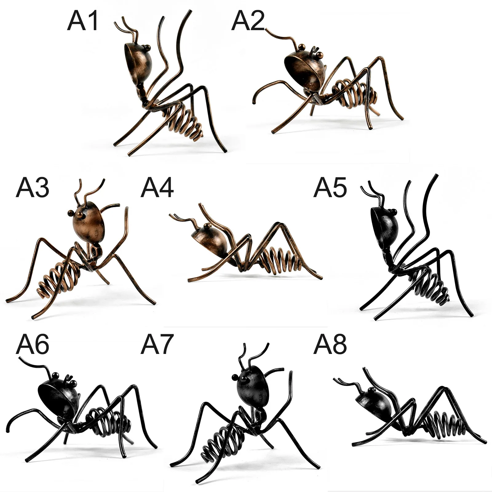 

Europe Creative Metal Spider Little Ant Wine Rack Bar Wine Cabinet Display Stand Home Decoration Crafts Kitchen Organization