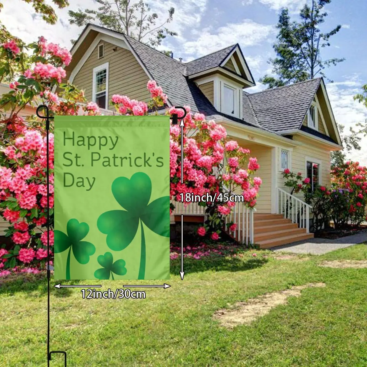 

Garden FlagThe Sign Of St. Patrick's Section Clover 30cmX45cm outdoor Garden Flag