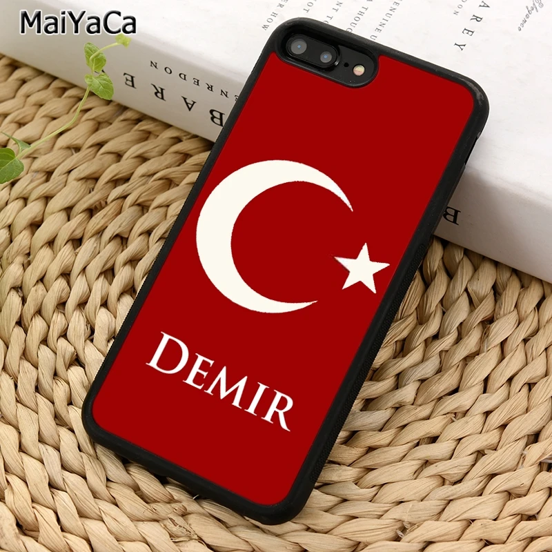 MaiYaCa Турецкий флаг телефонный чехол для iPhone X XR XS 11 12 Pro MAX 5 6 S 7 8 Plus Samsung Galaxy S5 S6 S7edge S8