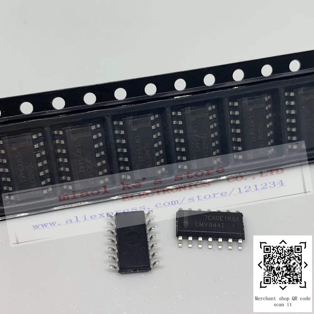 

[10pcs]100%New original: LMV344IDR LMV344ID LMV344I MV344I LMV344 - IC OPAMP GP 4 CIRCUIT 14SOIC