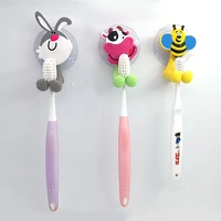 1pc tooth brush holder wall mounted suction cup antibacterial toothbrush holder hooks set toothpaste suction cup holder