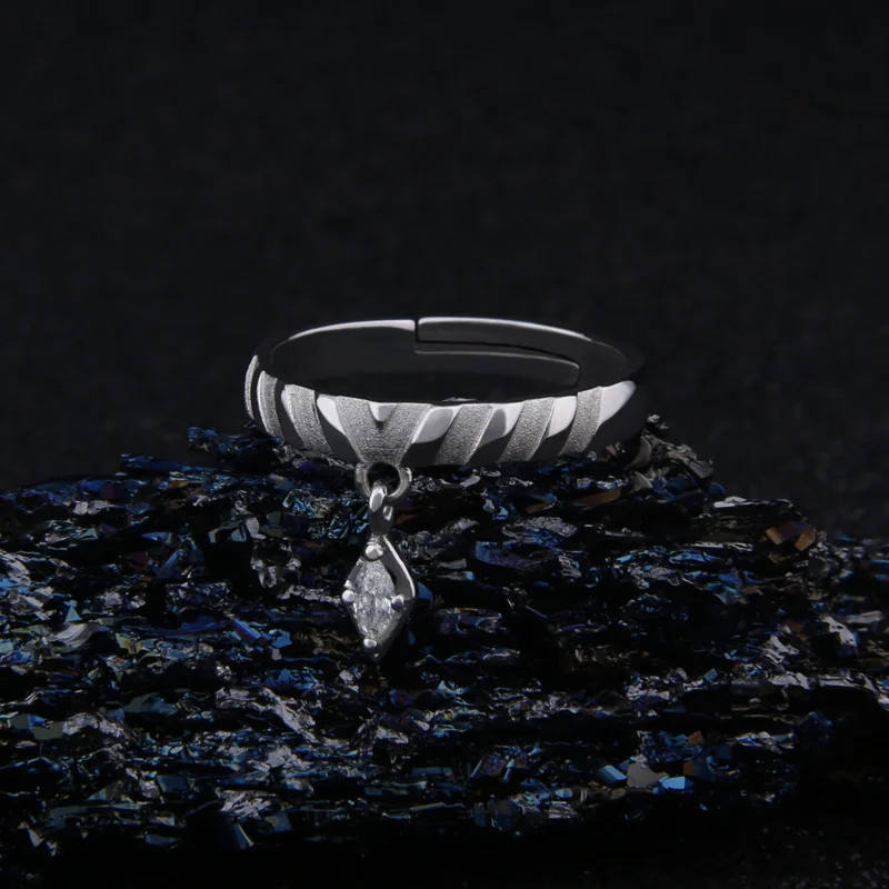 Anime A Certain Magical Index Accelerator Cosplay S925 Sterling Silver Finger Ring Men Women Adjustable Jewelry Xmas Gift | Тематическая