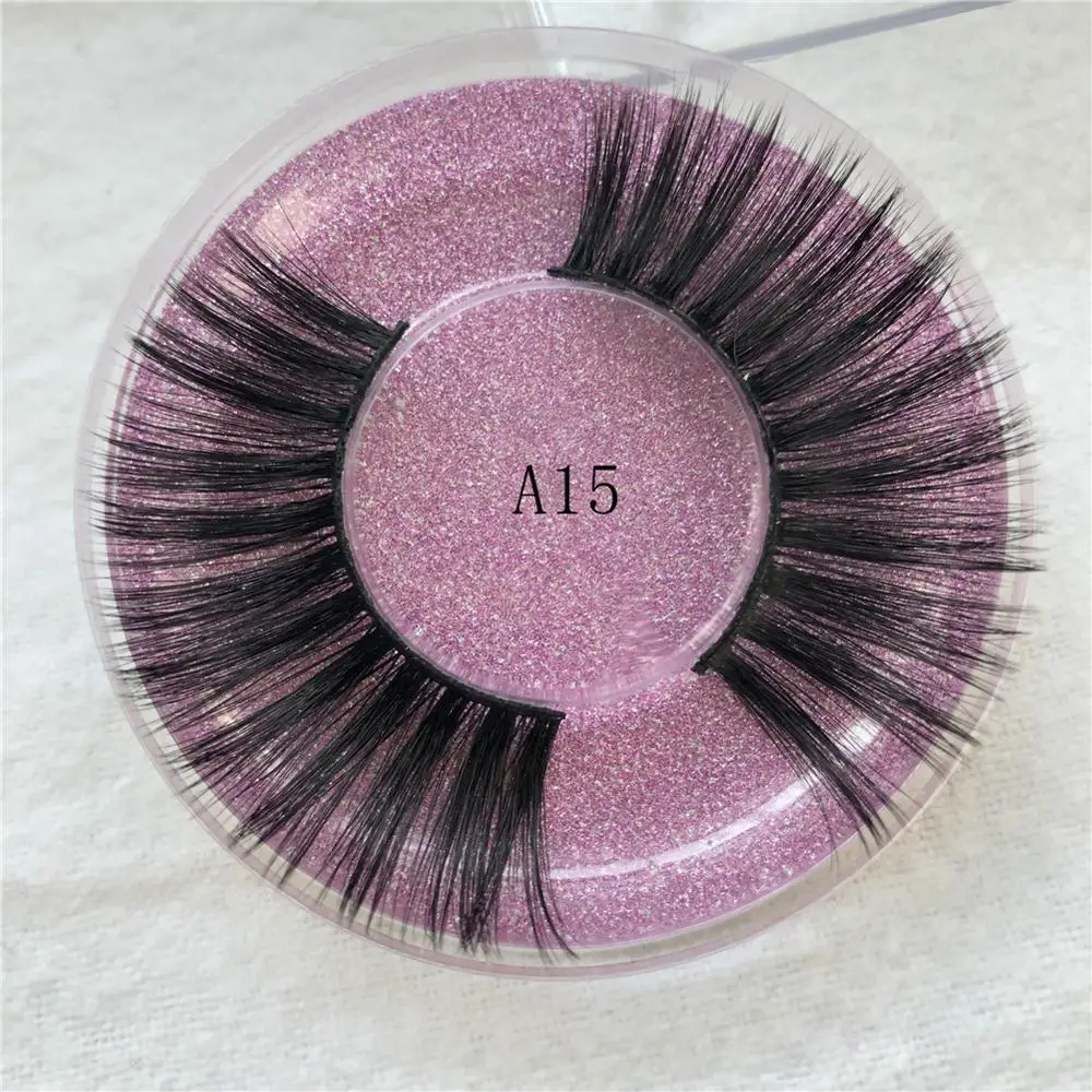 3D накладные ресницы 100% из норки драматические густые длинные пушистые для