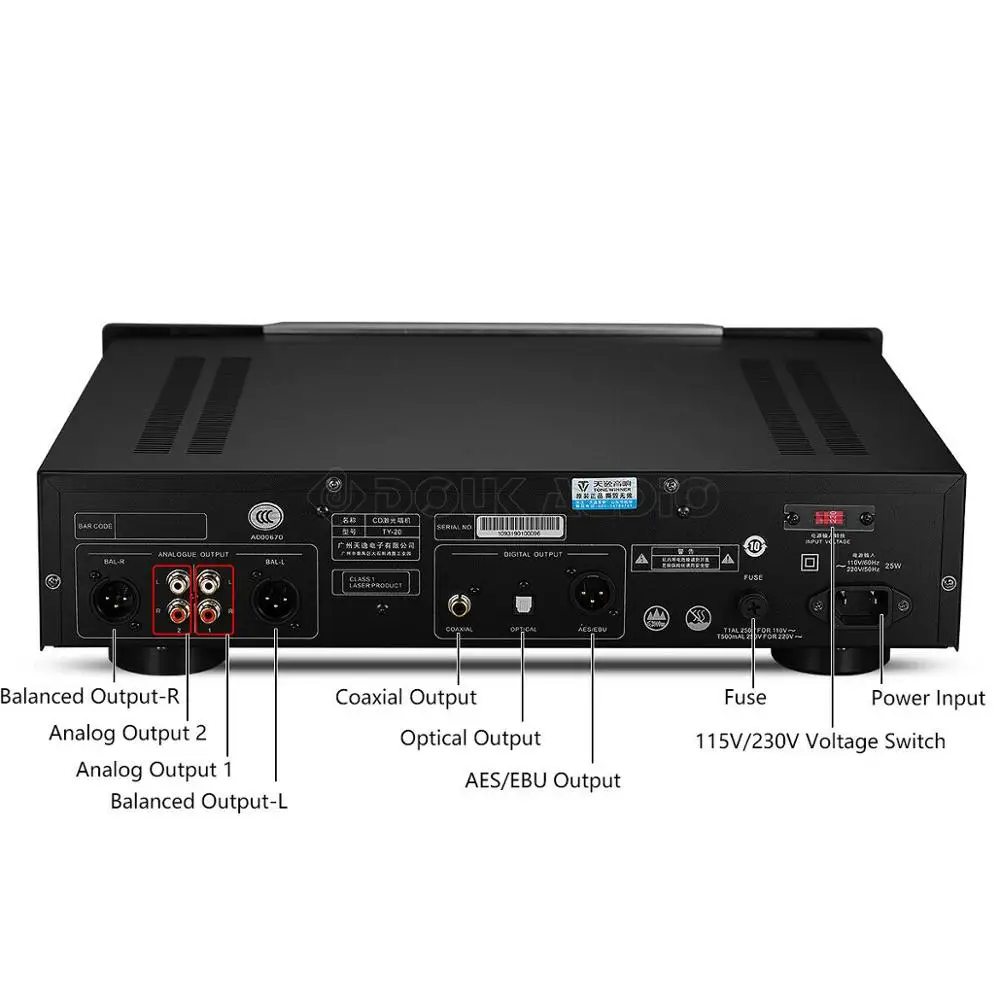 Nobsound Hi-end домашний аудио CD-плеер HiFi высококачественный музыкальный плеер без потерь с пультом дистанционного управления 24 бит/384 кГц