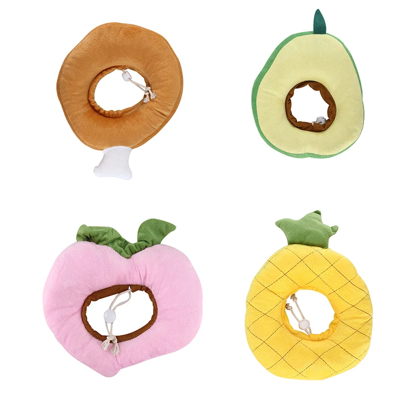 

Pet Cat Elizabethan Collar Soft Cotton Cat Adjustable Printed Wound Healing Collar Prevent Bite Cute Neck Protection Collar