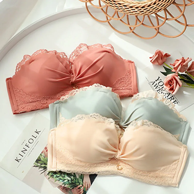 Женское нижнее белье с эффектом пуш ап фиолетовое потертости и