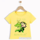 Новинка, Kawaii, Детская футболка с надписью Loki, футболка для мальчиков с графическим принтом, детская одежда, футболки с коротким рукавом, Топ в стиле Харадзюку