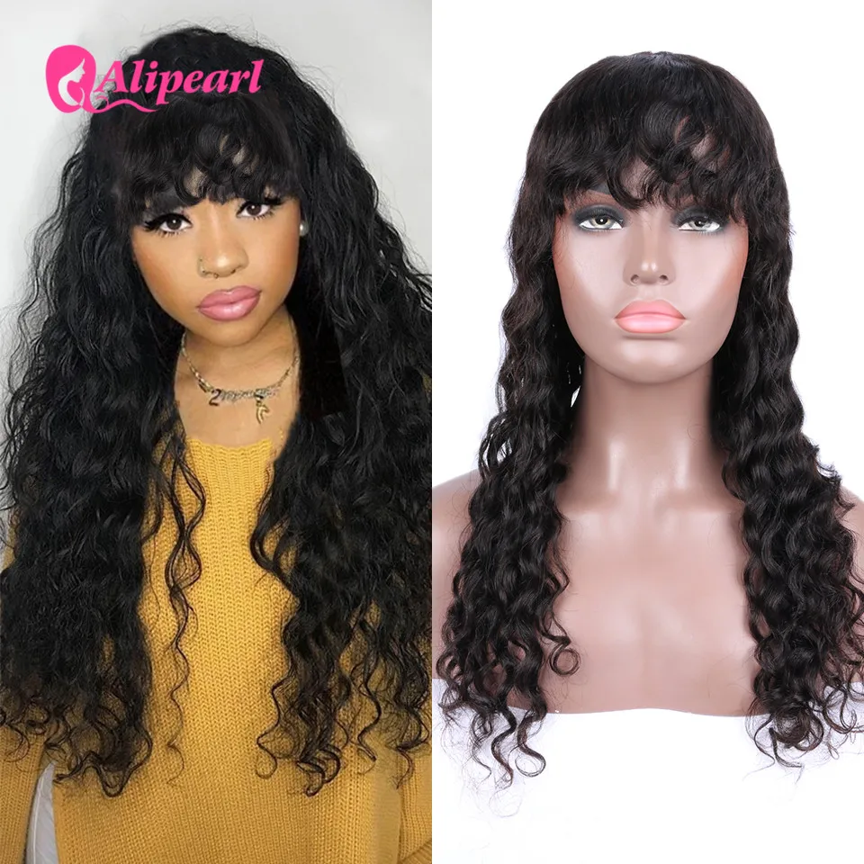 Человеческие волосы Remy 13x6 глубокая волна черные для женщин 130% 180% 250% плотность