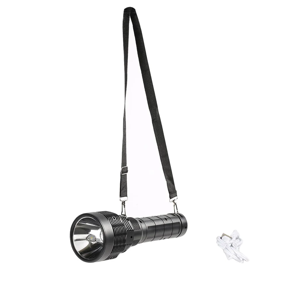 

Outdoor Camping ABS With Strap Night Fishing Powerful Handheld Led Flashlight Dimmable Easy Use Ultra Bright USB Rechargeable