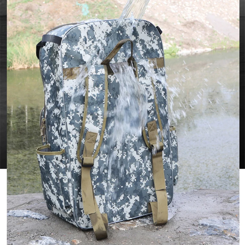 Вместительный камуфляжный рюкзак для рыболовного стула из ткани Оксфорд рыбалки