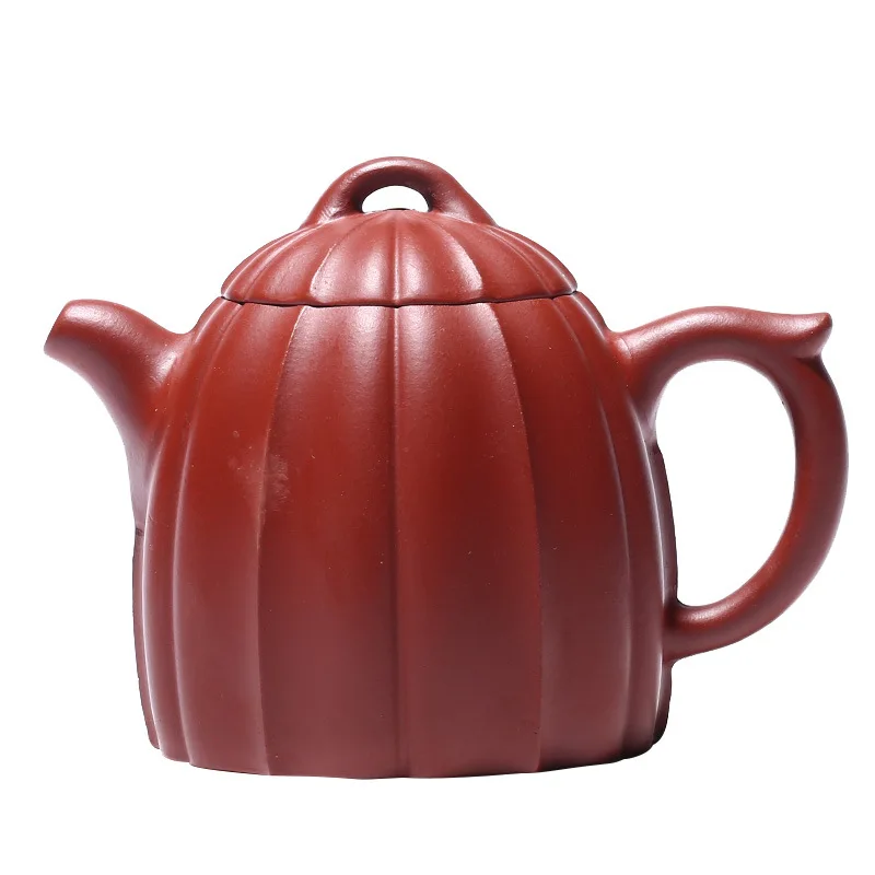 

Zisha teapot Yixing Dahongpao teapot with rib pattern