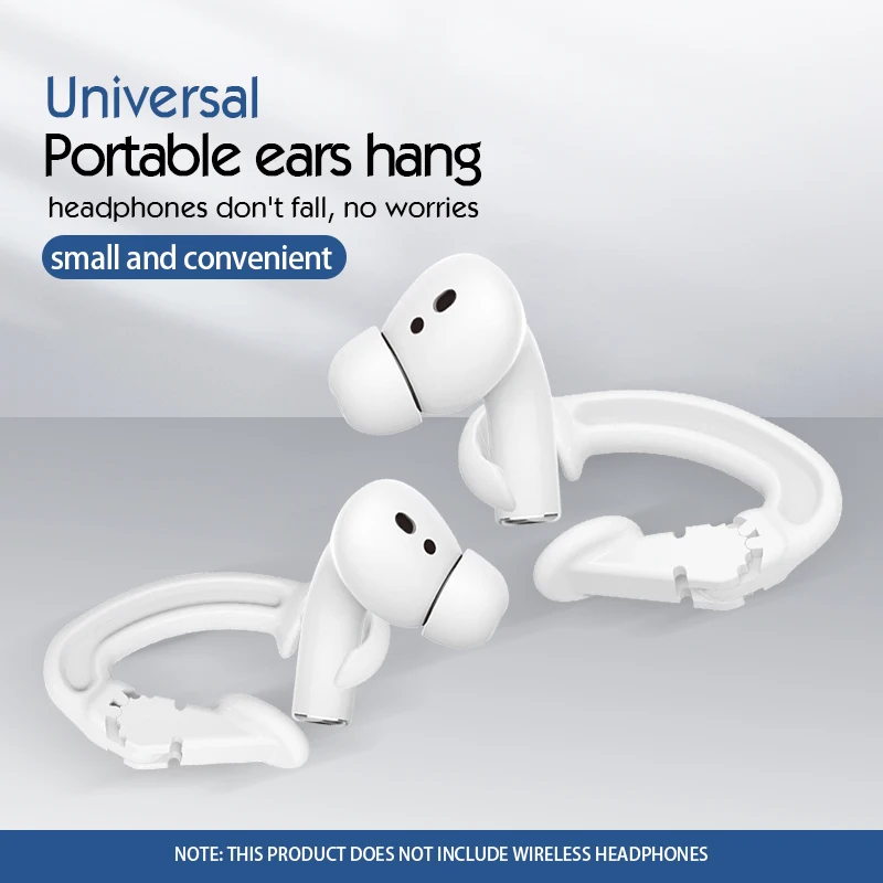 

1 Pair Sport Earhook For Airpods 1 2 Pro Anti Lost Clip Earphone Holders Secure Fit Hooks Work For Airpods Earphone Accessory