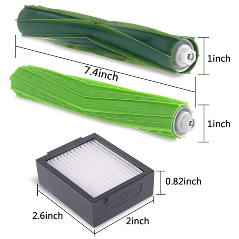 Аксессуары запасная боковая щетка и Hepa фильтры щетина для IRobot Roomba I7 +/I7 Plus E5 E6 E7