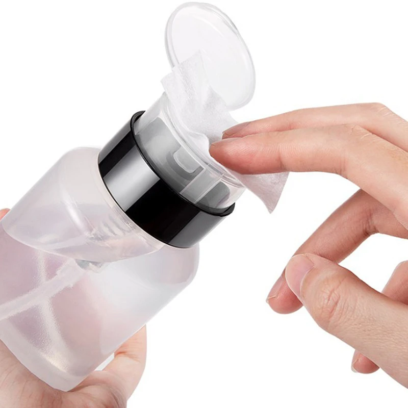 

1pcs 250ml Nail Art Bottle Empty Pumping Dispenser Cleanser Polish Remover Tool Split Bottle