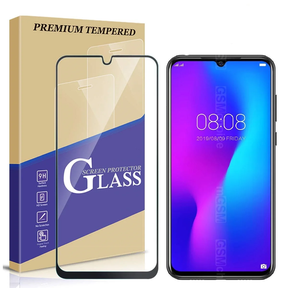 Закаленное стекло с полным покрытием Для Doogee N20 защитная пленка Y9 Plus Защита