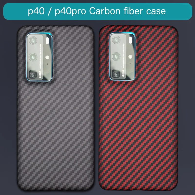 

Чехол из углеродного волокна для Huawei P40 P40 PRO, ультратонкий, деловой, ручной работы, Сверхлегкий