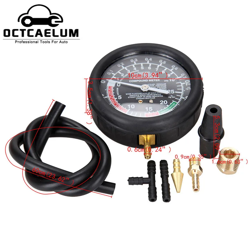 Автомобильный топливный насос и вакуумный манометр тестер давления набор