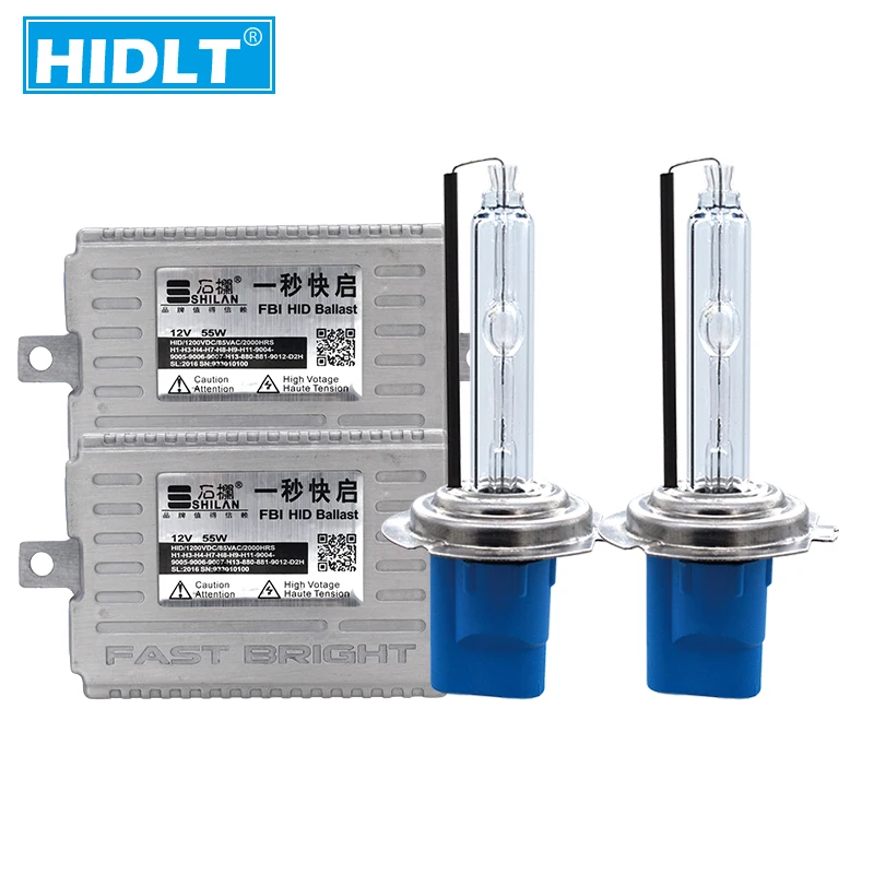 HCDLT быстрая яркость 55 Вт H7 ксеноновый комплект H1 H11 9005 9006 9012 D2H 5500K белая