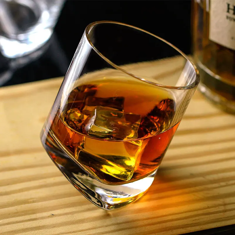 Italian Style Leaning Tower Of Pisa Crystal Whiseddy Whiskey Glass Oblique Engraved Design Scotch Whisky Tumbler Brandy Wine Cup | Дом и сад