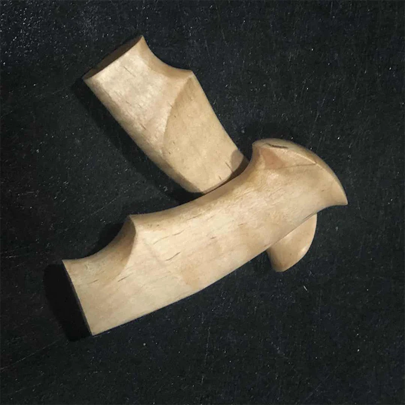 Bricolage manche de couteau bois naturel d'ébéne noir octogonal