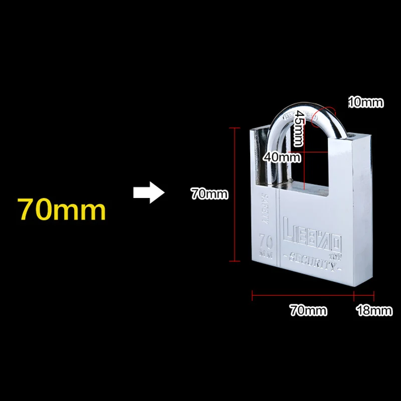 Водонепроницаемый дверной замок с защитой от кражи и ржавчины навесной медным