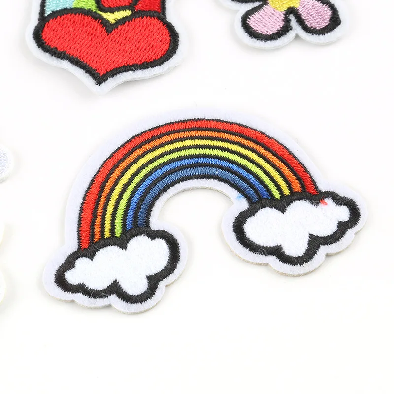 Термонаклейки для одежды значки с радугой радужной вышивкой | Дом и сад