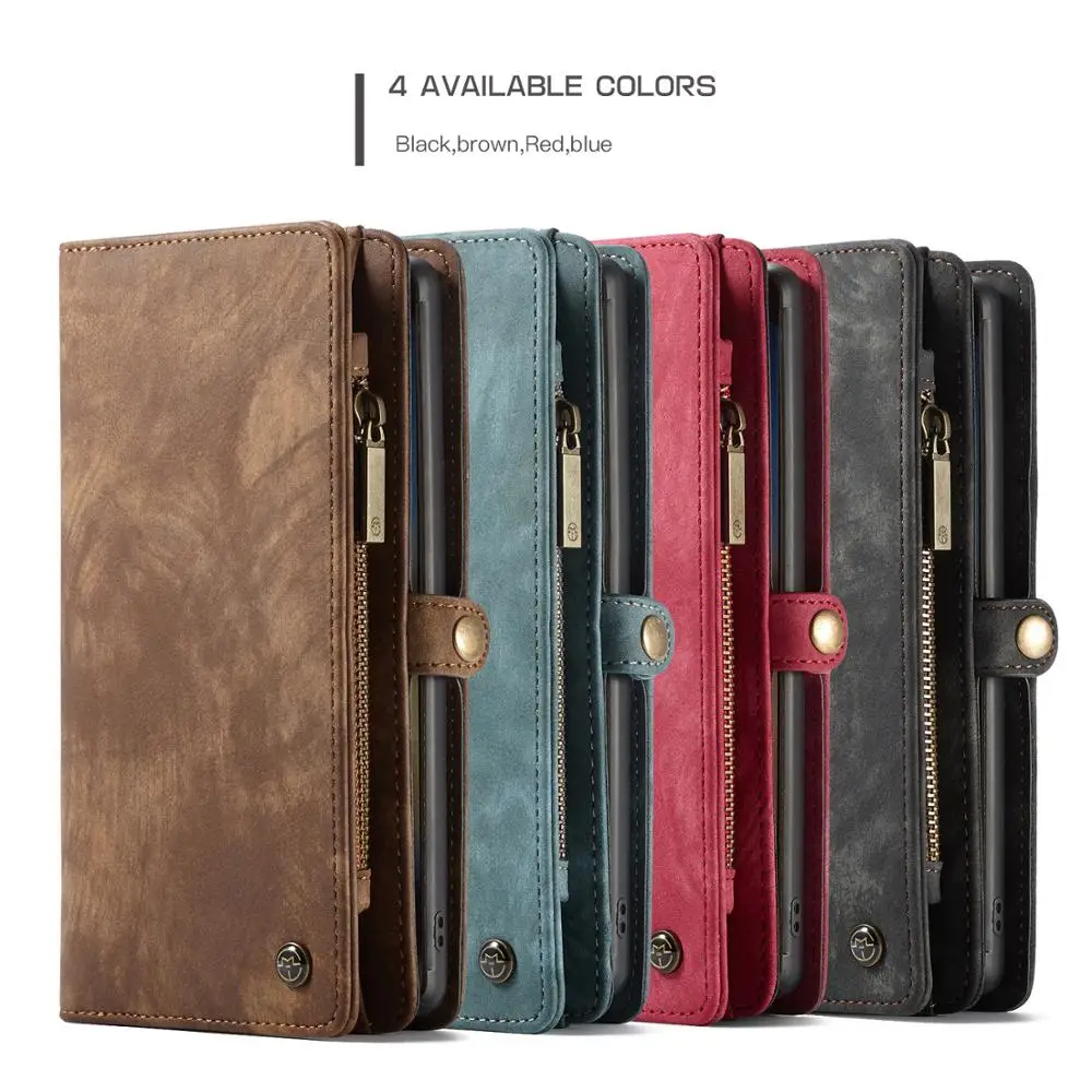 

Samsung Galaxy Note10 Note 9 Note8 Phone Bag Case Retro Flip Leater Wallet Phone Cover For Samsung Note10 Plus Credit Card Slot