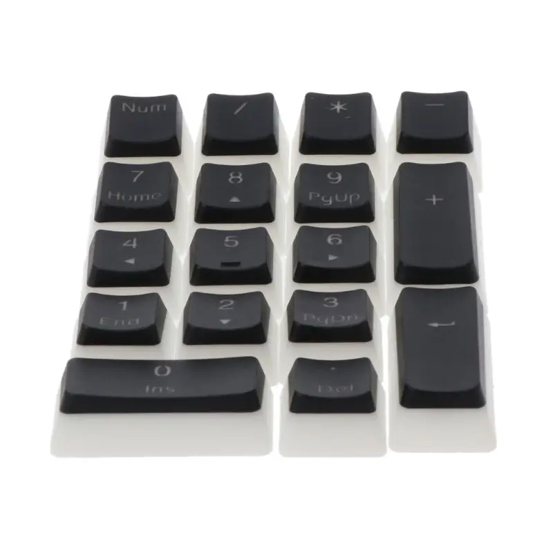 17 клавиш RGB верхняя печать PBT выстрел подсветка клавиатура колпачок для