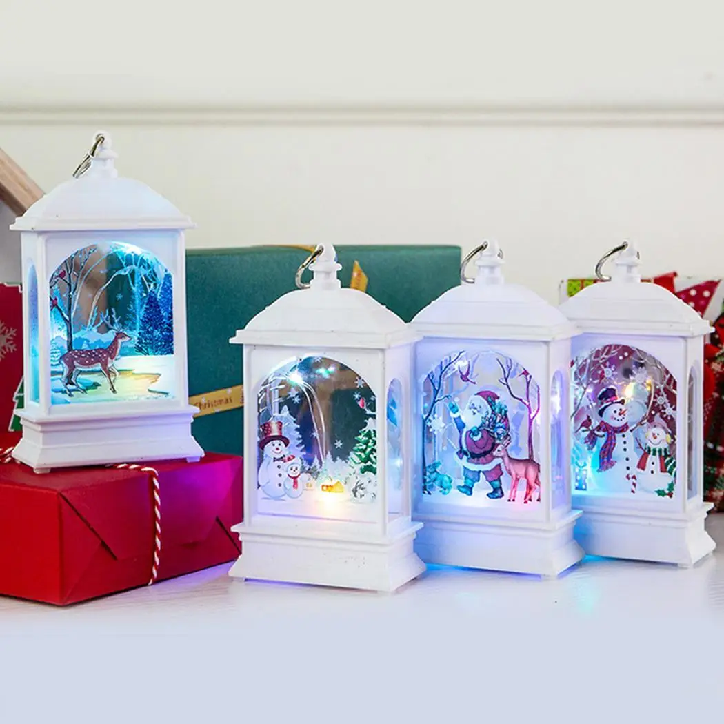 Домашний теплый желтый медный Ночной светильник в виде Санта-снеговика как на