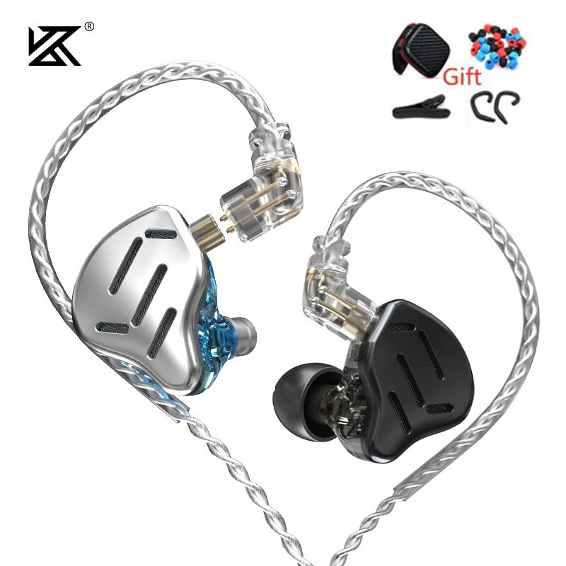KZ זקס 7BA + 1DD אוזניות 16 יחידות HIFI בס באוזן צג היברידי טכנולוגיה אוזניות רעש ביטול אוזניות ספורט אוזניות S1