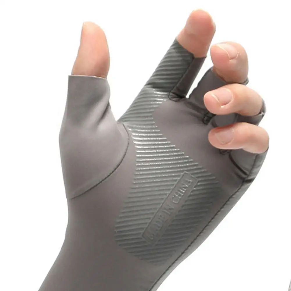 Длинные перчатки с защитой от УФ-лучей шелковые солнцезащитные унисекс для бега